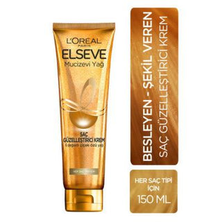 Loreal Elseve Hair Care Cream - Nourishing, For All Hair Types, 5.07 fl oz Loreal Elseve Hair Care Cream - Nourishing & Shine Loreal Elseve, Hair Care Cream, For all hair types, Flower extracts, Nourishing hair cream, Hair nourishment, Silky softness, Extraordinary shine, Easy combing, All hair types, Hair care, Hair beauty, Luxurious hair, Healthy hair