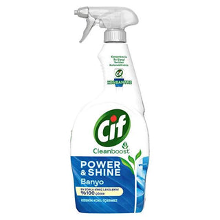 Cif Power Shine Bathroom Cleaner Spray: Natural Limescale Remover, Soap Scum ...