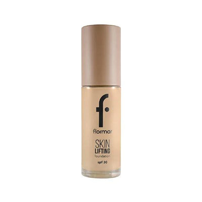 Flormar Skin Lifting Foundation - Natural Anti-Aging Makeup with SPF 30, Creamy Texture, 95% Natural Ingredients