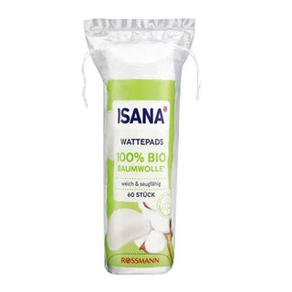 Isana Organic Cotton Pads 60 Count - Gentle Makeup Removal and Skincare Application Isana Organic Cotton Pads - Gentle & Eco-Friendly Skincare organic cotton pads, makeup removal pads, natural skincare products, eco-friendly beauty products, cotton pads for lotion application, gentle skincare, sustainable beauty, chemical-free cosmetics, sensitive skin solutions