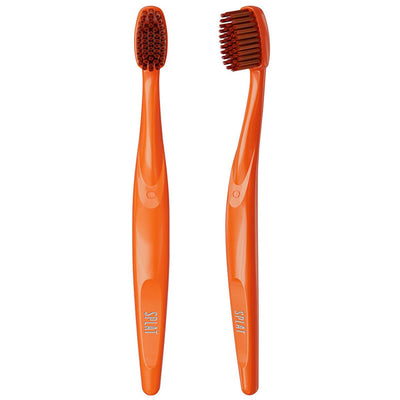 Splat Ultra Clean: Hard Bristle Toothbrush for Plaque Removal & Oral Hygiene, Silver Ion Protection