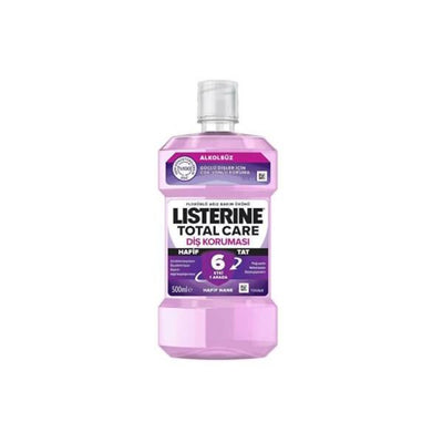 Listerine Total Care Mouthwash: Dental Protection, Cavity & Plaque Reduction, Fresh Breath - Light Mint, 16.9 fl oz