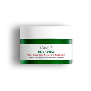 Sinoz Pure Cica Tiger Grass Facial Cream - Redness Relief, Tone Correction, Sensitive Skin Soothing, and Barrier Repair - Centella Asiatica Sinoz Cica Cream: Redness Relief & Skin Tone Correction Cica cream, Tiger grass cream, Redness relief cream, Skin tone correcting cream, Sensitive skin cream, Centella Asiatica cream, Soothing face cream, Anti-redness face cream, Facial redness treatment, Barrier repair cream, Facial Cream, Skin care, redness relief, skin tone correction, sensitive skin, Centella Asiati
