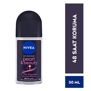 Nivea Pearl & Beauty Deodorant Roll-On for Women - 48-Hour Protection, Alcohol-Free, Fine Fragrance Nivea Pearl & Beauty Roll-On Deodorant 48hr Protection Nivea Pearl & Beauty Deodorant, Women's Roll-On Deodorant, 48-hour deodorant protection, Alcohol-free deodorant, Dermatologically tested deodorant, Women's grooming, Personal care, Anti-perspirant deodorant, Long-lasting fragrance, Sensitive skin care, Black pearl essence, Fine fragrance, Mandarin, Bergamot, Jasmine