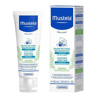 Mustela Soothing Chest Rub for Babies - Natural, Hypoallergenic, Dermatologically Tested - 40 ml