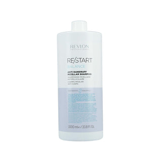 Revlon Restart Balance Anti-Dandruff Shampoo, 1000 ml - Gentle Scalp Care for Flaky Issues