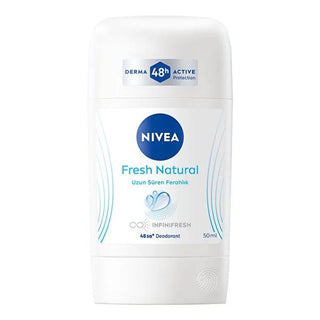 NIVEA Women's Deodorant Stick Fresh Natural - 48 Hour Protection, Aluminum-Free, Natural Fragrance NIVEA Fresh Natural Deodorant Stick - 48hr Protection Women's Deodorant Stick, NIVEA Fresh Natural Deodorant, Aluminum-free Deodorant, 48-hour Deodorant Protection, Natural Deodorant for Women, Women's Personal Care, Natural Fragrance Deodorant, Long Lasting Deodorant, Deodorant for Sensitive Skin, Fresh Natural Deodorant, Ocean Extracts Deodorant, Dermatologically Tested Deodorant