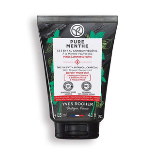 Kömür - 3-in-1 Face Wash Gel for Acne-Prone Skin, Natural & Organic Ingredients - Pure Menthe Kömür 3-in-1 Face Wash Gel - Natural & Organic Acne Care acne-prone skin care, natural face wash, multi-functional skincare, charcoal face mask, organic skincare products, face wash gel, skincare routine, natural ingredients, dermatologically tested, Kömür, Pure Menthe