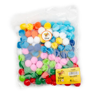 Lino Ponpon Craft Ponpon Set - 20 mm Diameter, 150 Count - Ideal for Arts and Crafts Supplies, Educational Craft Materials Lino Ponpon 20 mm Craft Ponpon Set - 150 Count craft ponpons, ponpon set, 20 mm ponpons, arts and crafts supplies, educational craft materials, children's craft accessories, crafting enthusiasts, educators, teachers, parents, hands-on activities, art classes, DIY projects, creative supplies, party decorations, classroom materials