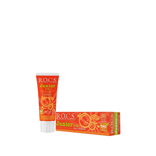 Rocs Junior Toothpaste for Children - Fruity Flavor, 74g - Kid-Friendly Dental Care Rocs Junior Toothpaste for Kids - Fruity Flavor Children's toothpaste, Fruity flavor toothpaste for kids, Rocs Junior toothpaste, Toothpaste for 6-12 year olds, Kid-friendly dental care products, Oral hygiene for children, Fruity flavor toothpaste, Junior dental care, Children's oral care, Healthy smile for kids, Rocs toothpaste, Kids dental hygiene products