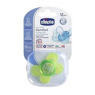 Chicco Physio Compact Silicone Baby Pacifier - 12 Month+ Unisex Ergonomic Design for Comfort & Reduced Irritation Chicco Baby Pacifier: 12 Month+ Comfort & Soothing baby pacifier, silicone pacifier, 12 month+ pacifier, ergonomic pacifier, unisex pacifier, pacifier, baby, soothing, comfort, silicone, infant, toddler, teething, ventilation, skin irritation, rash prevention, ergonomic design, unisex, gift for baby, newborn gift, baby essentials, dummy, soother, baby soother, orthodontic pacifier