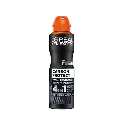 L'Oreal Paris Men Expert Carbon Protect Anti-Perspirant Deodorant - Long Lasting Sweat & Odor Protection for Men