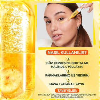 garnier brightening eye cream 0.5 oz, close-up of garnier eye cream packaging, application of garnier eye cream Garnier Brightening Eye Cream - Vitamin C Solution | 0.5 oz Garnier Brightening Eye Cream - Vitamin C Solution | 0.5 oz garnier, eye-cream, vitamin-c, skincare, dark-circles, hydrating, vegan, brightening, ai-generated, anti-aging