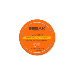 Bebak Carrot Extract Sun Tanning Cream: Achieve a Fast, Deep Tan While Moisturizing & Prolonging Your Color - Non-Greasy Formula, 3.38 fl oz Bebak Carrot Tan Cream: Fast, Deep Color & Hydration carrot tanning cream, fast tanning lotion, tan enhancer, tan prolonging moisturizer, tan accelerator, non-greasy tanning lotion, sun tanning cream, tanning cream for dark skin, tanning cream, tan lotion, carrot extract, moisturizing, hydrating, non-greasy, fast-absorbing, prolongs tan, sun tanning, tanning, dark skin
