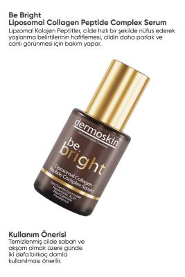Dermoskin Be Bright Liposomal Collagen Peptide Complex Anti-Aging Serum 30ml - Dermatologically Tested, Hyaluronic Acid, Anti-Wrinkle, Skin Elasticity Dermoskin Be Bright Anti-Aging Serum - Liposomal Collagen & Hyaluronic Acid anti-aging serum, collagen peptide complex, liposomal technology, hyaluronic acid serum, dermatologically tested skincare, skincare, anti-wrinkle serum, skin elasticity improvement, sensitive skin friendly, paraben free, sulfate free, hypoallergenic, travel skincare, daily skincare ro