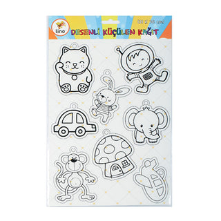 Lino Desenli Shrink Plastic Paper - Create DIY Accessories & Miniature Crafts - 21x30cm Lino Shrink Plastic Paper - DIY Crafts & Jewelry Making shrink plastic, shrink paper, shrink art, DIY accessories, jewelry making supplies, craft supplies, heat shrink plastic, lino shrink plastic, miniature crafts, personalized gifts, craft enthusiasts, DIY accessory creators, creative activities for children, hobbyists, jewelry making, personalized gifts, Lino Texture, matte surface, paint markers, easy to cut, gifts f