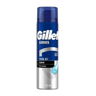 Gillette Charcoal Shaving Gel 200ml: Smooth, Irritation-Free Shave for Men | Cleansing, Moisturizing, & Prevents Razor Burn Gillette Charcoal Shaving Gel: Smooth, Irritation-Free Shave shaving gel, men's shaving gel, smooth shave, irritation free shaving, charcoal shaving gel, Gillette shaving gel, men's grooming, shaving cream, shave gel for sensitive skin, shaving, men's care, charcoal, cleansing, moisturizing, lubrication, razor burn, grooming, skincare, sensitive skin, hydration, smooth skin, beard soft