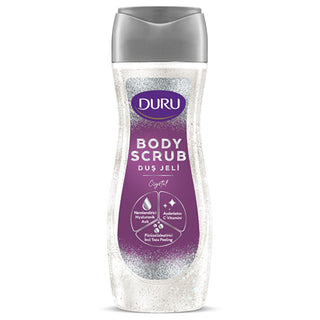 duru body scrub shower gel silver 450ml, exfoliating pearls in shower gel, hydrating shower gel with hyaluronic acid, long-lasting scent body scrub Duru Body Scrub Shower Gel - Silver | 450ml Duru Body Scrub Shower Gel - Silver 450ml duru, body-scrub, shower-gel, exfoliating, moisturizing, hyaluronic-acid, vitamin-c, scented, skincare, ai-generated