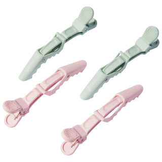 All Grip No Slip: Alligator Hair Clips for Sectioning & Styling - Crease-Free Hold, Wet & Dry Hair, Teal & Pink Set All Grip No Slip Alligator Hair Clips - Sectioning & Styling Alligator hair clips, No-slip hair clips, Hair sectioning clips, Crease-free hair clips, Styling hair clips, Hair clips for thick hair, Hair clips for fine hair, Wet hair clips, Hair clips, Styling clips, Sectioning clips, No slip clips, Alligator clips, Crease free clips, Hair accessories, Salon tools, Hair styling, Teal hair clips,