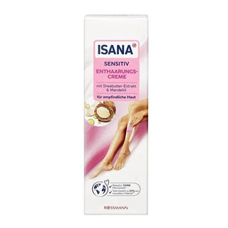 Isana Sensitive Hair Removal Cream - Gentle, Dermatologically Tested, 5.07 fl oz Isana Sensitive Hair Removal Cream - Gentle & Effective hair removal cream, sensitive skin hair remover, dermatologically tested hair removal, natural ingredients hair removal, FSC certified packaging hair removal, smooth skin, gentle hair removal, moisturizing hair removal cream, easy hair removal, eco-friendly hair removal, women's grooming, beauty products, skincare