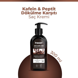 Tresan Anti-Hair Loss Hair Care Cream with Caffeine & Peptide - Nourishing, Strengthening, and Promoting Hair Growth Tresan Hair Care Cream - Anti-Hair Loss with Caffeine & Peptide Hair care cream, Anti-hair loss, Caffeine and Peptide hair treatment, Nourishing hair cream, Shea and Coconut Oil hair care, Hair growth support, Hair nourishment, Hair strengthening, Daily hair care, Natural hair care ingredients