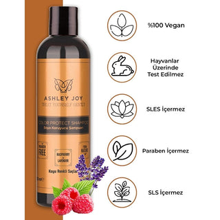 Ashley Joy Dark Color Treated Hair Shampoo: Lavender Raspberry Formula, Kinoa & Chia Seed for Color Protection & Nourishment, Argan & Sweet Almond Oil, 8.45 fl oz Ashley Joy Dark Hair Shampoo: Color Protection & Shine, Argan Oil dark hair shampoo, color treated hair shampoo, lavender raspberry shampoo, kinoa chia seed hair care, argan oil shampoo, sweet almond oil shampoo, hair color protection shampoo, Ashley Joy shampoo, shampoo for dark hair, shampoo for colored hair, shampoo, hair care, color protection