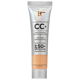 IT Cosmetics CC+ Cream: Full Coverage Color Correcting Foundation with SPF 50+ - Hydrating, Anti-Aging, Natural Finish & Flawless Skin! IT Cosmetics CC Cream: Full Coverage Foundation & SPF 50+ CC cream, full coverage foundation, SPF 50 foundation, color correcting foundation, anti-aging foundation, hydrating foundation, foundation for acne scars, foundation for redness, foundation for uneven skin tone, natural finish foundation, makeup, face makeup, foundation, full coverage, SPF 50+, hydrating, anti-aging
