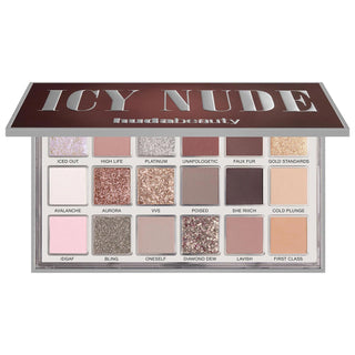 Huda Beauty Icy Nude Eyeshadow Palette: 18 Ultra-Pigmented Shades for Shimmering & Matte Eye Makeup Looks Huda Beauty Icy Nude Eyeshadow: Pigmented & Cruelty-Free eyeshadow palette, pigmented eyeshadow, cruelty-free eyeshadow, metallic eyeshadow palette, matte eyeshadow palette, glitter eyeshadow, icy nude eyeshadow, Huda Beauty eyeshadow, eye makeup palette, shimmer eyeshadow, eye palette, makeup, cosmetics, eye makeup, eyeshadow, nude palette, shimmer, metallic, matte, glitter, eye looks, beauty, makeup e