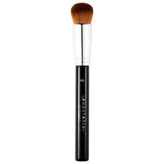 Anastasia Beverly Hills Domed Kabuki Face Makeup Brush A30 - Professional Liquid & Cream Foundation Applicator Anastasia Beverly Hills A30 Pro Brush - Liquid & Cream Foundation Applicator makeup brush, kabuki brush, liquid foundation brush, cream foundation brush, Anastasia Beverly Hills A30 Pro Brush, makeup applicator, professional makeup tools, liquid foundation, cream foundation, makeup brushes, face brushes, body brushes, synthetic fibers, densely packed fibers, rounded-dome shape