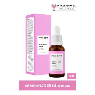 Maruderm Retinol 0.5% Anti-Aging Face Serum - Rejuvenates Skin, Reduces Fine Lines & Wrinkles - 30ml Maruderm Retinol 0.5% Face Serum - Anti-Aging Skincare Retinol Face Serum, Anti-aging skincare, Skin rejuvenation serum, Hyaluronic Acid skincare, Vitamin E serum, Maruderm, Skincare for aging skin, Fine lines and wrinkles reduction, Sensitive skin friendly, Hipoallergenic skincare, Anti-aging face care, Skincare routine products