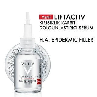 Vichy LiftActiv Supreme H.A. Epidermic Filler: Advanced Anti-Wrinkle Face & Eye Serum - Deeply Hydrating, Reduces Fine Lines, Hypoallergenic, 1.01 fl oz Vichy LiftActiv H.A. Serum: Anti-Wrinkle Face & Eye Treatment anti-wrinkle serum, face and eye serum, hyaluronic acid serum, peptide serum, Vichy Liftactiv Supreme, epidermic filler, skin hydration serum, anti-aging serum, wrinkle reduction, hypoallergenic serum, anti-wrinkle, face serum, eye serum, hyaluronic acid, peptide, Vichy, Liftactiv Supreme, epider