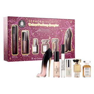 Sephora Deluxe Mini Perfume Sampler Set with Redeemable Voucher - Try 6 Luxury Fragrances Sephora Perfume Sampler Set - 6 Luxury Fragrances perfume sampler set, mini fragrance gift set, Sephora fragrance sampler, luxury perfume samples, redeemable perfume voucher, fragrance gift set, perfume discovery, luxury fragrances, gift ideas for her, perfume lovers, Sephora gift set