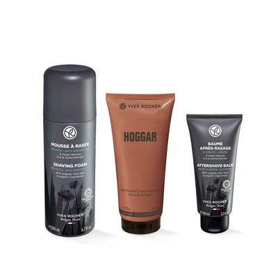 Hoggar Men's Grooming Set - Comprehensive Shaving Kit with Shampoo, Shaving Foam, and Post-Shave Balm for Men