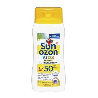 Sunozon Children's Sunscreen Lotion SPF 50 - Waterproof, Non-Greasy, Sensitive Skin Friendly