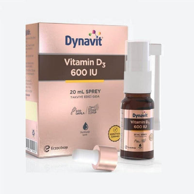 Dynavit Vitamin D3 600 IU Spray 20 ml - Boost Bone Health & Immune Function