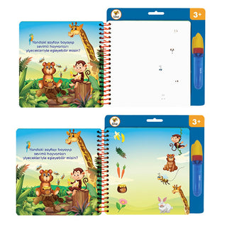 Lino Magic Water Painting Book for Kids: Reusable,  Mess-Free Coloring Fun & Educational Art Activity – Water Reveal, Thick Pages, Safe & Engaging Lino Magic Water Painting Book: Reusable Mess-Free Fun water painting book, magic coloring book, reusable coloring book, water reveal book, kids painting activity, mess-free coloring, children's art supplies, coloring book, kids art, art supplies, childrens toy, painting, drawing, creative activity, educational toy, travel toy, mess free, reusable, eco-friendly, 