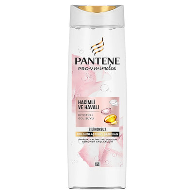 Pantene Pro-V Biotin & Rose Water Volumizing Shampoo - Silicone-Free Thickening Shampoo for Fine, Flat Hair - Adds Volum