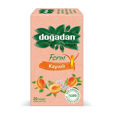 Doğadan Form Do_adan Form: Apricot Herbal Tea for Weight Management & Natural Detox - Delicious & Effective Diet Tea
