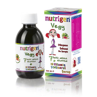 Nutrigen Vegetable Syrup for Kids - Boosts Immunity & Overall Health - 6.76 fl oz Nutrigen Kids Vegetable Syrup - Healthy Growth Supplement vegetable syrup for children, children's health supplement, natural vitamin supplement for kids, Nutrigen Vegy Şurup, vegetable extract syrup, kids nutrition, health supplements for children, natural ingredients, vitamin supplement, mineral supplement, healthy growth, immune system booster, picky eaters, nutritional supplement, children's health, parenting, wellness for