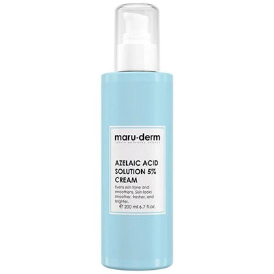 Maruderm Azelaic Acid %5 Moisturizing Cream - 200ml Hydrating Cream for Uneven Skin Tone, Squalane Skin Care