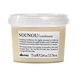 Davines NOUNOU Mini Repair Hair Conditioner: Hydrate, Detangle & Restore Damaged Hair - Sulfate-Free, Color Safe Formula with Tomato Extract Davines NOUNOU: Repair Damaged Hair with Sulfate-Free Conditioner hair conditioner, damaged hair repair, sulfate-free conditioner, nourishing conditioner, detangling conditioner, color safe conditioner, dry hair treatment, split end repair, hair breakage treatment, tomato extract conditioner, hair care, hair treatment, damaged hair, dry hair, split ends, breakage, sulf