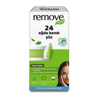 Remove Care Facial Wax Strips: Achieve Smooth, Hair-Free Skin for Up to 4 Weeks! Easy At-Home Face Waxing Kit with Post-Wax Wipes (24 Strips) Remove Care Facial Wax Strips - Smooth Skin Up to 4 Weeks! facial wax strips, face wax strips, hair removal strips, wax strips for face, easy facial hair removal, long lasting facial wax, post wax wipes, at home facial waxing, facial hair removal, face waxing, waxing strips, hair removal, smooth skin, beauty, personal care, at-home waxing, dermatologically tested, sen
