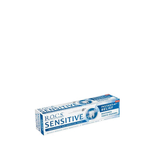 Rocs Sensitive Instant Relief Toothpaste for Sensitive Teeth - 94g Rocs Sensitive Toothpaste for Instant Relief sensitive toothpaste, instant relief toothpaste, Rocs toothpaste, tooth sensitivity relief, sensitive teeth care, oral care, toothpaste for sensitive teeth, sensitivity relief toothpaste, Rocs sensitive toothpaste, toothpaste for adults, oral health, sensitive teeth solution, dental care