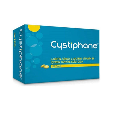 Cystiphane Hair Health Supplement - L-Cysteine, Zinc, L-Arginine, Vitamin B6 - 120 Tablets for Adults