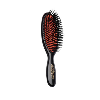 Mason Pearson Pocket Boar Bristle B4 Dark Hair Brush: For Healthy, Shiny Hair On-the-Go Mason Pearson Pocket Boar Bristle Hair Brush - Healthy Hair On-the-Go Mason Pearson hair brush, boar bristle brush, pocket hair brush, travel hair brush, B4 hair brush, dark hair brush, luxury hair brush, hair styling brush, hair brush, boar bristle, pocket size, dark finish, B4 model, hair care, hair styling, healthy hair, shiny hair, travel hair, gifts for her, hair grooming, hair tool, hair accessories