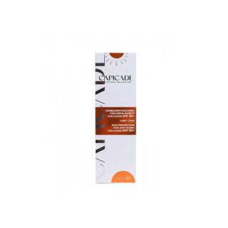 capicade spf50+ sunscreen cream front view, capicade spf50+ sunscreen cream back view Capicade SPF50+ Sunscreen - Anti-Aging | 100 ml Capicade SPF50+ Sunscreen - Anti-Aging Protection spf50, sunscreen, anti-aging, capicade, skin-care, moisturizing, collagen, hyaluronic-acid, uv-protection, ai-generated