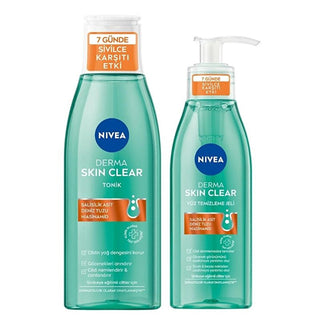 NIVEA Derma Skin Clear: Acne Face Wash & Pore Minimizing Toner Set | Deep Cleansing, Blemish Control, Dermatological Skincare NIVEA Acne Face Wash & Toner Set | Clear Skin - Dermatological Skincare acne face wash, pore minimizing toner, dermatological skincare, skin clearing cleansing gel, anti-acne skin routine, facial cleanser for acne prone skin, NIVEA derma skin clear, oil control toner, deep cleansing face gel, blemish control skincare, acne cleanser, pore minimizer, dermatological skincare, skin clear