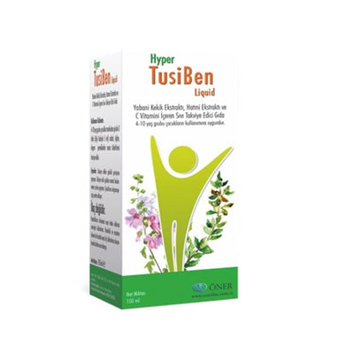 Hyper TusiBen Liquid Dietary Supplement - Natural Immune Support with Thyme, Marshmallow Flower & Vitamin C - 150ml (5.0