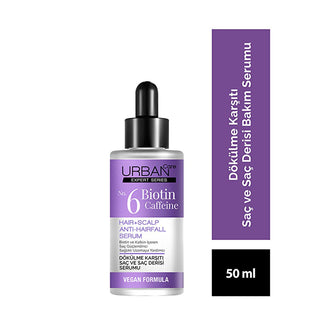 Urban Care Expert: Biotin Caffeine Anti Hair Loss Serum - Boost Hair Growth, Thickness & Volume | Vegan, Dermatologically Tested Urban Care Biotin Caffeine Serum: Anti Hair Loss & Hair Growth hair growth serum, anti hair loss serum, biotin caffeine serum, hair thickening serum, vegan hair serum, hair strengthening serum, hair serum for thinning hair, hair volume serum, hair serum for hair loss, dermatologically tested hair serum, hair loss treatment, hair growth, biotin, caffeine, niacinamide, hyaluronic ac
