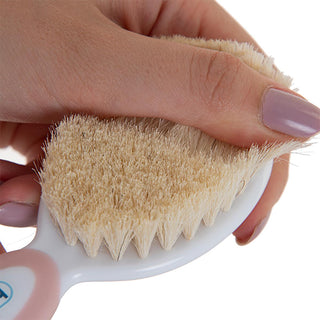 babyjem natural bristle brush and comb set pink, gentle hair care tools for infants Babyjem Natural Bristle Brush & Comb Set - Gentle Hair Care for Infants | Pink Babyjem Natural Bristle Brush & Comb Set - Baby Care baby-care, infant-grooming, natural-bristle, babyjem, new-parents, gentle-comb, soft-brush, baby-beauty, personal-care, ai-generated